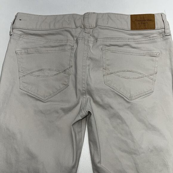 ABERCROMBIE AND FITCH Women’s 0 Cream Khaki Skinny Jeans - Picture 2 of 4
